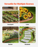 Darrahopens Home & Garden > Laundry & Cleaning > Laundry Cleaning Supplies VEVOR Steel Landscape Edging, 10 Packs 40 x 4.5 in Weather-Resistant & Pre-Rust Metal Landscape Edging, Bendable Garden Edging Border, Heavy Duty Lawn Edging, Flower Bed Yard Pathway Divider