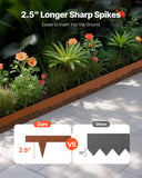 Darrahopens Home & Garden > Laundry & Cleaning > Laundry Cleaning Supplies VEVOR Steel Landscape Edging, 10 Packs 40 x 4.5 in Weather-Resistant & Pre-Rust Metal Landscape Edging, Bendable Garden Edging Border, Heavy Duty Lawn Edging, Flower Bed Yard Pathway Divider