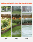 Darrahopens Home & Garden > Laundry & Cleaning > Laundry Cleaning Supplies VEVOR Steel Landscape Edging, 5 Packs 990 x 181 mm Rust-Resistant Metal Landscape Edging, Bendable Garden Edging Border, Heavy Duty Lawn Edging, Easy-to-Install, Flower Bed Yard Pathway Divider Brown