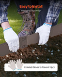 Darrahopens Home & Garden > Laundry & Cleaning > Laundry Cleaning Supplies VEVOR Steel Landscape Edging, 5 Packs 990 x 181 mm Rust-Resistant Metal Landscape Edging, Bendable Garden Edging Border, Heavy Duty Lawn Edging, Easy-to-Install, Flower Bed Yard Pathway Divider Brown