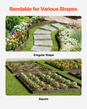 Darrahopens Home & Garden > Laundry & Cleaning > Laundry Cleaning Supplies VEVOR Steel Landscape Edging, 5 Packs 990 x 181 mm Rust-Resistant Metal Landscape Edging, Bendable Garden Edging Border, Heavy Duty Lawn Edging, Easy-to-Install, Flower Bed Yard Pathway Divider Brown
