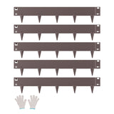 Darrahopens Home & Garden > Laundry & Cleaning > Laundry Cleaning Supplies VEVOR Steel Landscape Edging, 5 Packs 990 x 181 mm Rust-Resistant Metal Landscape Edging, Bendable Garden Edging Border, Heavy Duty Lawn Edging, Easy-to-Install, Flower Bed Yard Pathway Divider Brown