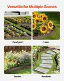 Darrahopens Home & Garden > Laundry & Cleaning > Laundry Cleaning Supplies VEVOR Steel Landscape Edging, 5 Packs 990 x 181 mm Rust-Resistant Metal Landscape Edging, Bendable Garden Edging Border, Heavy Duty Lawn Edging, Easy-to-Install, Flower Bed Yard Pathway Divider Brown