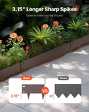 Darrahopens Home & Garden > Laundry & Cleaning > Laundry Cleaning Supplies VEVOR Steel Landscape Edging, 5 Packs 990 x 181 mm Rust-Resistant Metal Landscape Edging, Bendable Garden Edging Border, Heavy Duty Lawn Edging, Easy-to-Install, Flower Bed Yard Pathway Divider Brown
