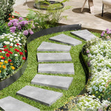 Darrahopens Home & Garden > Laundry & Cleaning > Laundry Cleaning Supplies VEVOR Steel Landscape Edging, 5 Packs 990 x 207 mm Rust-Resistant Metal Landscape Edging, Bendable Garden Edging Border, Heavy Duty Lawn Edging, Easy-to-Install, Flower Bed Yard Pathway Divider Black