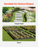 Darrahopens Home & Garden > Laundry & Cleaning > Laundry Cleaning Supplies VEVOR Steel Landscape Edging, 5 Packs 990 x 207 mm Rust-Resistant Metal Landscape Edging, Bendable Garden Edging Border, Heavy Duty Lawn Edging, Easy-to-Install, Flower Bed Yard Pathway Divider Black
