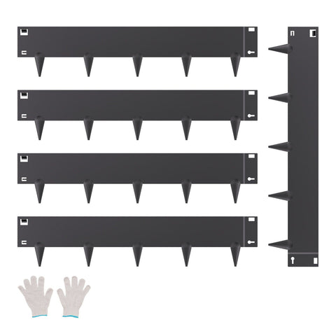 Darrahopens Home & Garden > Laundry & Cleaning > Laundry Cleaning Supplies VEVOR Steel Landscape Edging, 5 Packs 990 x 207 mm Rust-Resistant Metal Landscape Edging, Bendable Garden Edging Border, Heavy Duty Lawn Edging, Easy-to-Install, Flower Bed Yard Pathway Divider Black