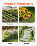 Darrahopens Home & Garden > Laundry & Cleaning > Laundry Cleaning Supplies VEVOR Steel Landscape Edging, 5 Packs 990 x 207 mm Rust-Resistant Metal Landscape Edging, Bendable Garden Edging Border, Heavy Duty Lawn Edging, Easy-to-Install, Flower Bed Yard Pathway Divider Black