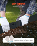 Darrahopens Home & Garden > Laundry & Cleaning > Laundry Cleaning Supplies VEVOR Steel Landscape Edging, 5 Packs 990 x 207 mm Rust-Resistant Metal Landscape Edging, Bendable Garden Edging Border, Heavy Duty Lawn Edging, Easy-to-Install, Flower Bed Yard Pathway Divider Black