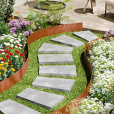 Darrahopens Home & Garden > Laundry & Cleaning > Laundry Cleaning Supplies VEVOR Steel Landscape Edging, 6 Packs 40 x 6 in Weather-Resistant & Pre-Rust Metal Landscape Edging, Bendable Garden Edging Border, Heavy Duty Lawn Edging, Flower Bed Yard Pathway Divider