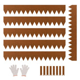 Darrahopens Home & Garden > Laundry & Cleaning > Laundry Cleaning Supplies VEVOR Steel Landscape Edging, 6 Packs 40 x 6 in Weather-Resistant & Pre-Rust Metal Landscape Edging, Bendable Garden Edging Border, Heavy Duty Lawn Edging, Flower Bed Yard Pathway Divider