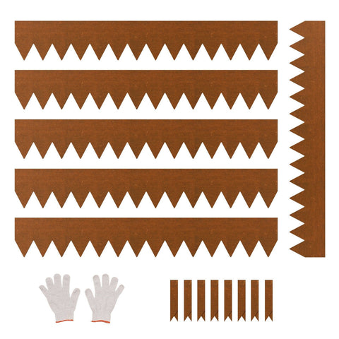 Darrahopens Home & Garden > Laundry & Cleaning > Laundry Cleaning Supplies VEVOR Steel Landscape Edging, 6 Packs 40 x 6 in Weather-Resistant & Pre-Rust Metal Landscape Edging, Bendable Garden Edging Border, Heavy Duty Lawn Edging, Flower Bed Yard Pathway Divider