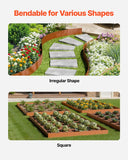 Darrahopens Home & Garden > Laundry & Cleaning > Laundry Cleaning Supplies VEVOR Steel Landscape Edging, 6 Packs 40 x 6 in Weather-Resistant & Pre-Rust Metal Landscape Edging, Bendable Garden Edging Border, Heavy Duty Lawn Edging, Flower Bed Yard Pathway Divider