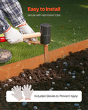Darrahopens Home & Garden > Laundry & Cleaning > Laundry Cleaning Supplies VEVOR Steel Landscape Edging, 6 Packs 40 x 6 in Weather-Resistant & Pre-Rust Metal Landscape Edging, Bendable Garden Edging Border, Heavy Duty Lawn Edging, Flower Bed Yard Pathway Divider