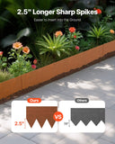 Darrahopens Home & Garden > Laundry & Cleaning > Laundry Cleaning Supplies VEVOR Steel Landscape Edging, 6 Packs 40 x 6 in Weather-Resistant & Pre-Rust Metal Landscape Edging, Bendable Garden Edging Border, Heavy Duty Lawn Edging, Flower Bed Yard Pathway Divider