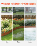 Darrahopens Home & Garden > Laundry & Cleaning > Laundry Cleaning Supplies VEVOR Steel Landscape Edging, 6 Packs 40 x 8 in Weather-Resistant & Pre-Rust Metal Landscape Edging, Bendable Garden Edging Border, Lawn Edging for Flower Bed Yard Pathway Divider