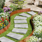 Darrahopens Home & Garden > Laundry & Cleaning > Laundry Cleaning Supplies VEVOR Steel Landscape Edging, 6 Packs 40 x 8 in Weather-Resistant & Pre-Rust Metal Landscape Edging, Bendable Garden Edging Border, Lawn Edging for Flower Bed Yard Pathway Divider