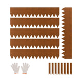Darrahopens Home & Garden > Laundry & Cleaning > Laundry Cleaning Supplies VEVOR Steel Landscape Edging, 6 Packs 40 x 8 in Weather-Resistant & Pre-Rust Metal Landscape Edging, Bendable Garden Edging Border, Lawn Edging for Flower Bed Yard Pathway Divider