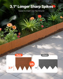 Darrahopens Home & Garden > Laundry & Cleaning > Laundry Cleaning Supplies VEVOR Steel Landscape Edging, 6 Packs 40 x 8 in Weather-Resistant & Pre-Rust Metal Landscape Edging, Bendable Garden Edging Border, Lawn Edging for Flower Bed Yard Pathway Divider