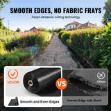 Darrahopens Home & Garden > Laundry & Cleaning > Laundry Cleaning Supplies VEVOR Weed Barrier Landscape Fabric, 6*300FT Heavy Duty Garden Weed Fabric, Woven PP Weed Control Fabric, Driveway Fabric, Geotextile Fabric for Landscaping, Ground Cover, Weed Blocker Weed Mat, Black