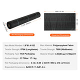 Darrahopens Home & Garden > Laundry & Cleaning > Laundry Cleaning Supplies VEVOR Weed Barrier Landscape Fabric, 6*300FT Heavy Duty Garden Weed Fabric, Woven PP Weed Control Fabric, Driveway Fabric, Geotextile Fabric for Landscaping, Ground Cover, Weed Blocker Weed Mat, Black