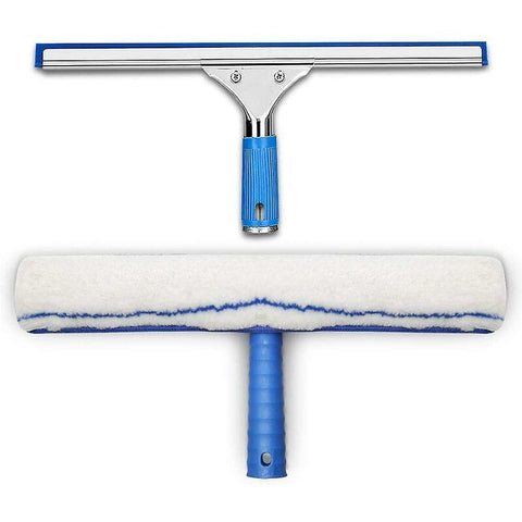 Darrahopens Home & Garden > Laundry & Cleaning > Laundry Cleaning Supplies Window Cleaning Kit, Window Squeegee And Microfiber Cloth, Shower Squeegee With Rubber Lip, Window Cleaning Tool, 35Cm