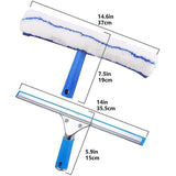 Darrahopens Home & Garden > Laundry & Cleaning > Laundry Cleaning Supplies Window Cleaning Kit, Window Squeegee And Microfiber Cloth, Shower Squeegee With Rubber Lip, Window Cleaning Tool, 35Cm