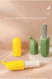 Darrahopens Home & Garden > Laundry & Cleaning > Laundry Cleaning Supplies Yellow Multifunctional Banana-Shaped Lint Remover – Portable Sticky Hair Cleaner with 6 Replaceable Rolls