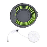 Darrahopens Home & Garden > Laundry & Cleaning > Laundry Storage 24W Portable Washing Machine Dormitory Sock Underwear Mini Washer Mini Washing Machine with 10L Foldable Laundry Bucket In Australia - Darrahopens