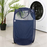 Darrahopens Home & Garden > Laundry & Cleaning > Laundry Storage Foldable Laundry Hamper Navy blue 01