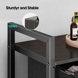 Darrahopens Home & Garden > Laundry & Cleaning > Laundry Storage Laundry Hamper Basket Metal Laundry Organizer with MDF Shelf and 2 Waterproof Pull-Out Removable Dirty Clothes Bags for Laundry Room Bedroom Bathroom Dorm