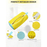 Darrahopens Home & Garden > Laundry & Cleaning > Laundry Wash Bags 2 mesh shoe laundry bags with 360 ° soft brush - machine washable travel shoe bag, suitable for all sizes (white, yellow) In Australia - Darrahopens