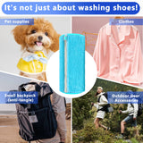 Darrahopens Home & Garden > Laundry & Cleaning > Laundry Wash Bags 2-Pack Reusable Shoe Washing Machine Bag – White Protective Laundry Bag for All Shoes, Anti-Deformation & Deep Clean with Zipper Lock (Blue)