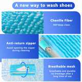 Darrahopens Home & Garden > Laundry & Cleaning > Laundry Wash Bags 2-Pack Reusable Shoe Washing Machine Bag – White Protective Laundry Bag for All Shoes, Anti-Deformation & Deep Clean with Zipper Lock (Blue)