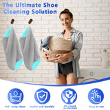 Darrahopens Home & Garden > Laundry & Cleaning > Laundry Wash Bags 2-Pack Reusable Shoe Washing Machine Bag – White Protective Laundry Bag for All Shoes, Anti-Deformation & Deep Clean with Zipper Lock (Grey)