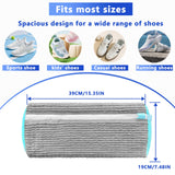 Darrahopens Home & Garden > Laundry & Cleaning > Laundry Wash Bags 2-Pack Reusable Shoe Washing Machine Bag – White Protective Laundry Bag for All Shoes, Anti-Deformation & Deep Clean with Zipper Lock (Grey)