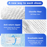 Darrahopens Home & Garden > Laundry & Cleaning > Laundry Wash Bags 2-Pack Reusable Shoe Washing Machine Bag – White Protective Laundry Bag for All Shoes, Anti-Deformation & Deep Clean with Zipper Lock (White)