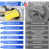 Darrahopens Home & Garden > Laundry & Cleaning > Laundry Wash Bags 2-Pack Reusable Shoe Washing Machine Bag – White Protective Laundry Bag for All Shoes, Anti-Deformation & Deep Clean with Zipper Lock (Yellow)