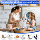 Darrahopens Home & Garden > Laundry & Cleaning > Laundry Wash Bags 2-Pack Reusable Shoe Washing Machine Bag – White Protective Laundry Bag for All Shoes, Anti-Deformation & Deep Clean with Zipper Lock (Yellow)