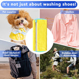 Darrahopens Home & Garden > Laundry & Cleaning > Laundry Wash Bags 2-Pack Reusable Shoe Washing Machine Bag – White Protective Laundry Bag for All Shoes, Anti-Deformation & Deep Clean with Zipper Lock (Yellow)