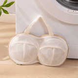 Darrahopens Home & Garden > Laundry & Cleaning > Laundry Wash Bags 3D Support Bra Laundry Bag, Thick Mesh Bra Wash Bag with Zipper & Handle, Anti-Deformation Bra Protector for Washing Machine - Beige