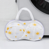 Darrahopens Home & Garden > Laundry & Cleaning > Laundry Wash Bags 3D Support Bra Laundry Bag, Thick Mesh Bra Wash Bag with Zipper & Handle, Anti-Deformation Bra Protector for Washing Machine - Off-White