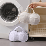 Darrahopens Home & Garden > Laundry & Cleaning > Laundry Wash Bags 3D Support Bra Laundry Bag, Thick Mesh Bra Wash Bag with Zipper & Handle, Anti-Deformation Bra Protector for Washing Machine - Off-White
