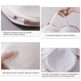 Darrahopens Home & Garden > Laundry & Cleaning > Laundry Wash Bags 3D Support Bra Laundry Bag, Thick Mesh Bra Wash Bag with Zipper & Handle, Anti-Deformation Bra Protector for Washing Machine - Orange