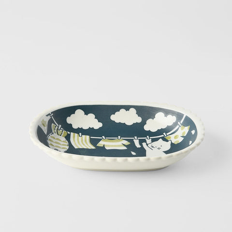 Darrahopens Home & Garden > Laundry & Cleaning > Laundry Wash Bags Bowl Oval 22.8cm Cat Clothes