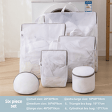 Darrahopens Home & Garden > Laundry & Cleaning > Laundry Wash Bags Fine Mesh Laundry Bag Set, 6 Pieces Anti-Snag Washing Bags with Zipper and Handle, for Delicate Clothes,  Bras, Household Laundry