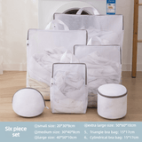 Darrahopens Home & Garden > Laundry & Cleaning > Laundry Wash Bags Handheld Mesh Laundry Bag Set, 6 Pcs Thick Polyester Washing Bags with Protective Zipper & Bra Protection Bags, for Clothes, Bedding, Lingerie