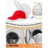 Darrahopens Home & Garden > Laundry & Cleaning > Laundry Wash Bags Hat cleaning cage with mesh bag - baseball cap washing machine protective rack (one black and one white) In Australia - Darrahopens