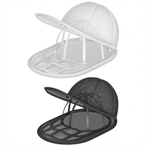 Darrahopens Home & Garden > Laundry & Cleaning > Laundry Wash Bags Hat cleaning cage with mesh bag - baseball cap washing machine protective rack (one black and one white) In Australia - Darrahopens