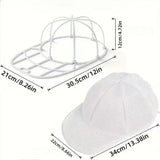 Darrahopens Home & Garden > Laundry & Cleaning > Laundry Wash Bags Hat cleaning cage with mesh bag - baseball cap washing machine protective rack (one black and one white) In Australia - Darrahopens